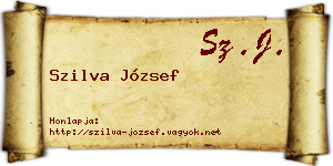 Szilva József névjegykártya