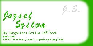 jozsef szilva business card